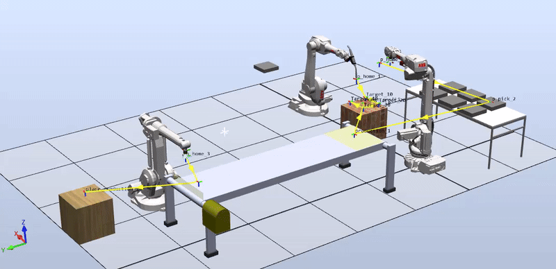 Multi-Robot Workstation with ABB Robot Studio