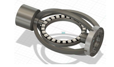 CAD design of sensor mount and gimbal system